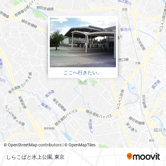 しらこばと水上公園地図