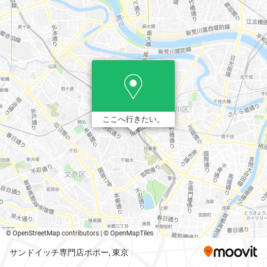 サンドイッチ専門店ポポー地図