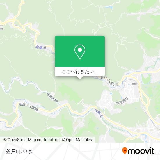 釜戸山地図