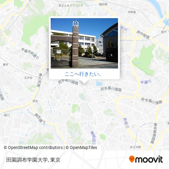 田園調布学園大学地図