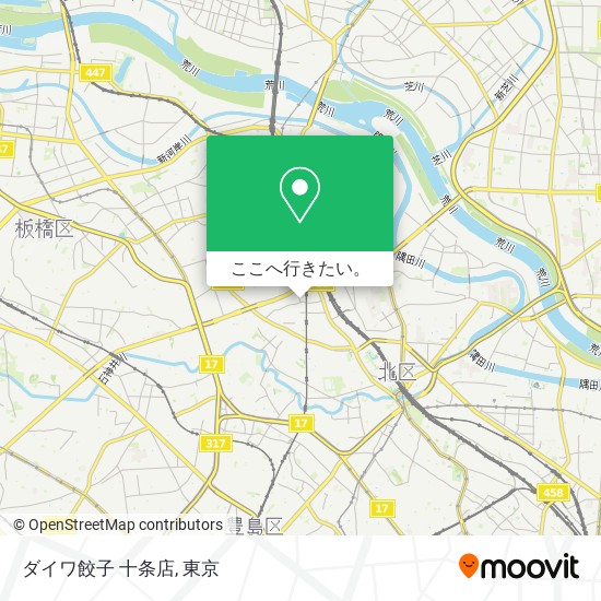 ダイワ餃子 十条店地図