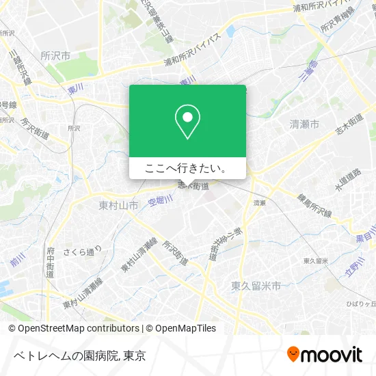 ベトレヘムの園病院地図