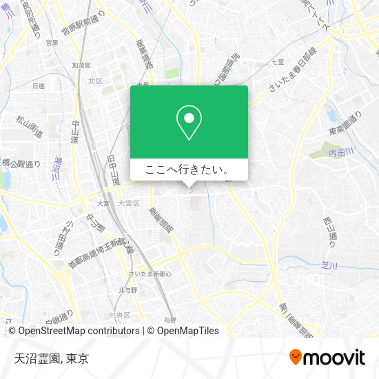 天沼霊園地図