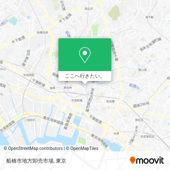 船橋市地方卸売市場地図