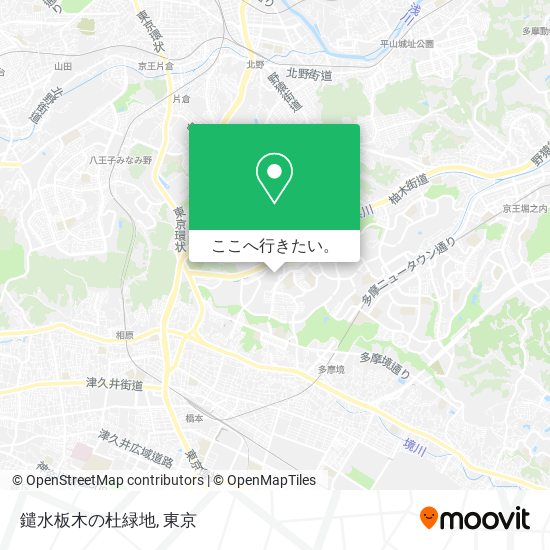 鑓水板木の杜緑地地図
