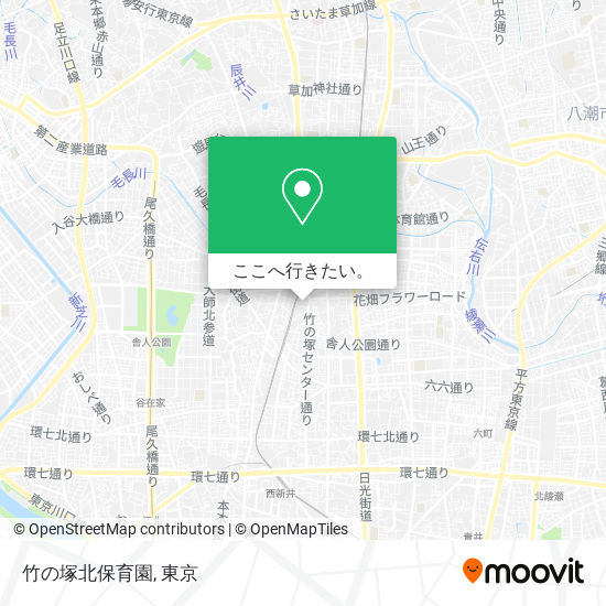 竹の塚北保育園地図