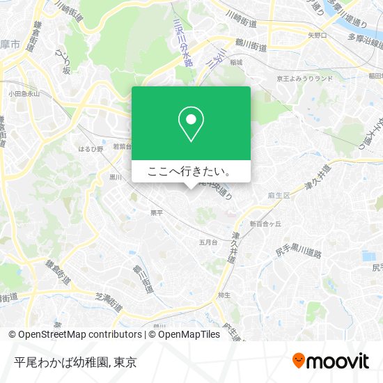 平尾わかば幼稚園地図