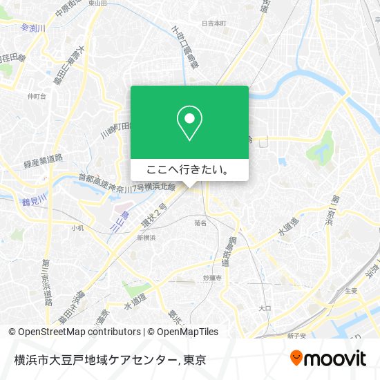 横浜市大豆戸地域ケアセンター地図