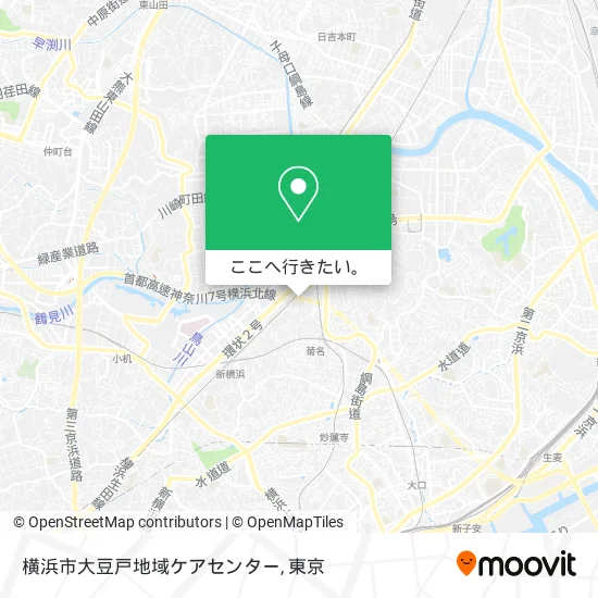 横浜市大豆戸地域ケアセンター地図