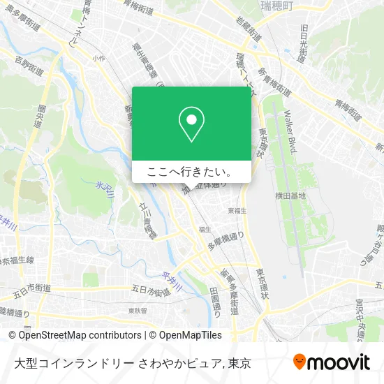 大型コインランドリー さわやかピュア地図