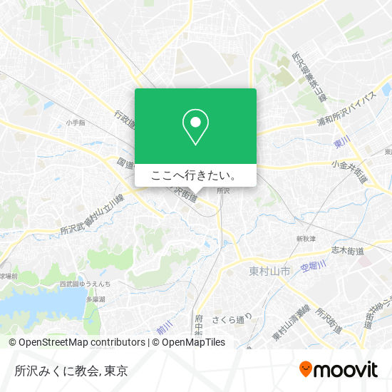 所沢みくに教会地図