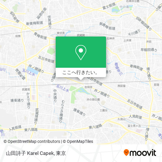 山田詩子 Karel Capek地図