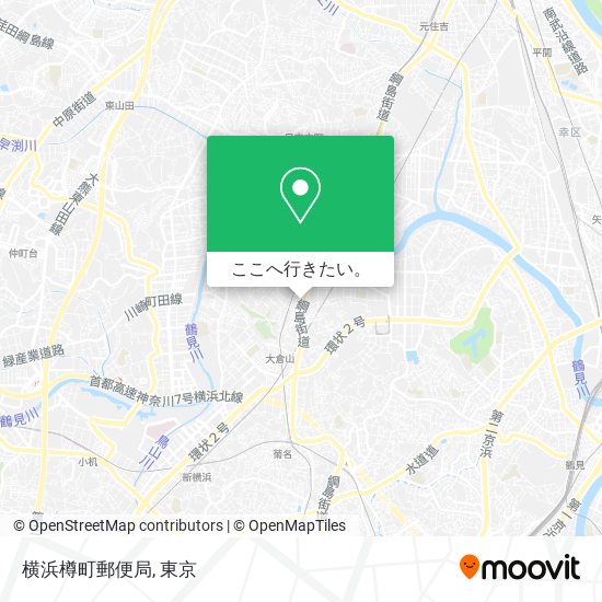 横浜樽町郵便局地図