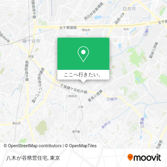 八木が谷県営住宅地図
