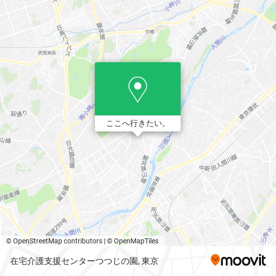 在宅介護支援センターつつじの園地図