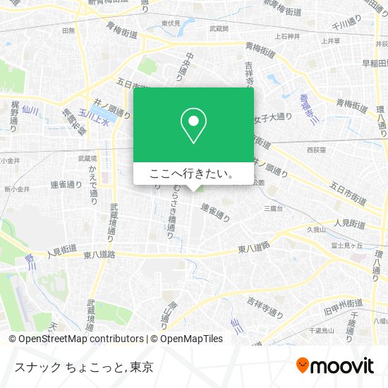 スナック ちょこっと地図