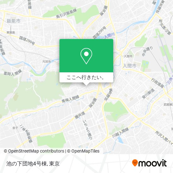 池の下団地4号棟地図