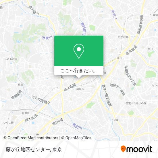 藤が丘地区センター地図