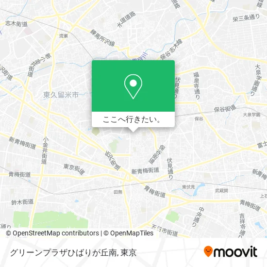 グリーンプラザひばりが丘南地図