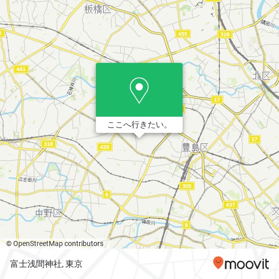 富士浅間神社地図