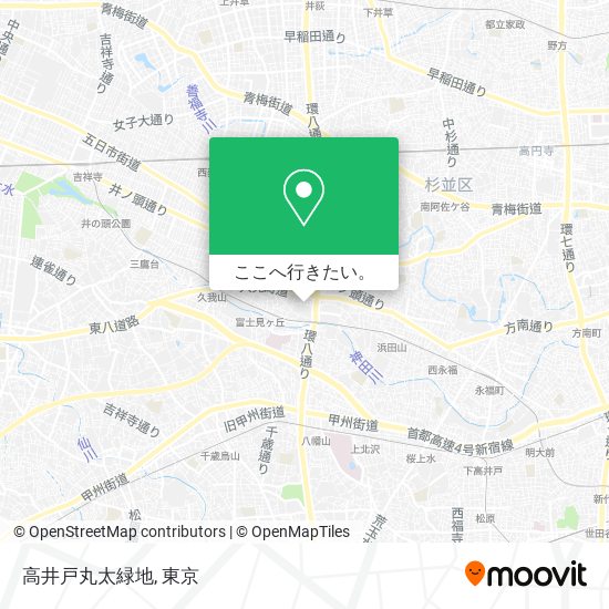 高井戸丸太緑地地図