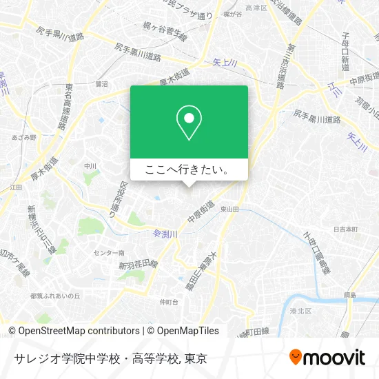 サレジオ学院中学校・高等学校地図