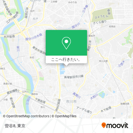 曽谷8地図