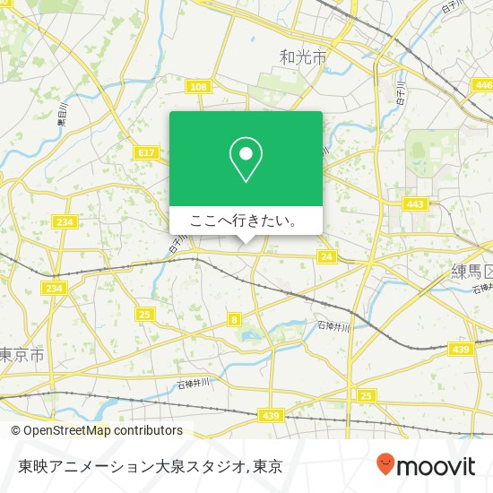 東映アニメーション大泉スタジオ地図