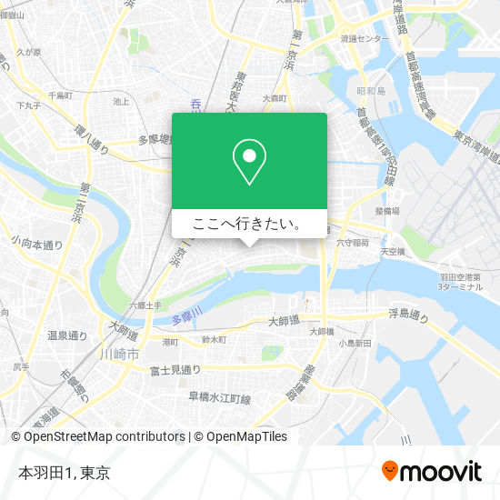 本羽田1地図