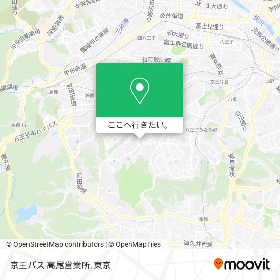 京王バス 高尾営業所地図