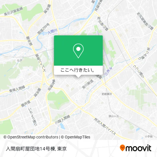 入間扇町屋団地14号棟地図
