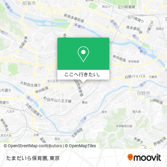 たまだいら保育園地図