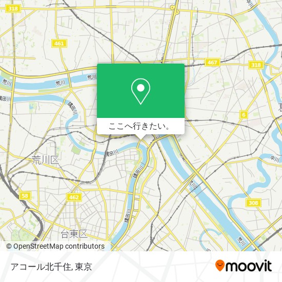 アコール北千住地図