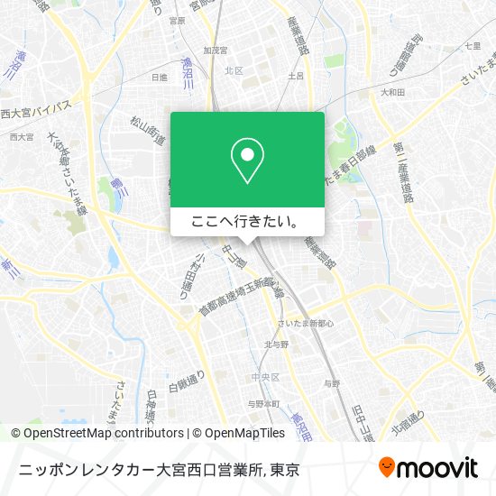 ニッポンレンタカー大宮西口営業所地図