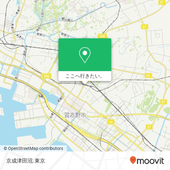 京成津田沼地図