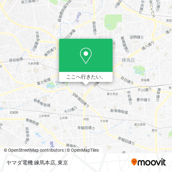 ヤマダ電機 練馬本店地図