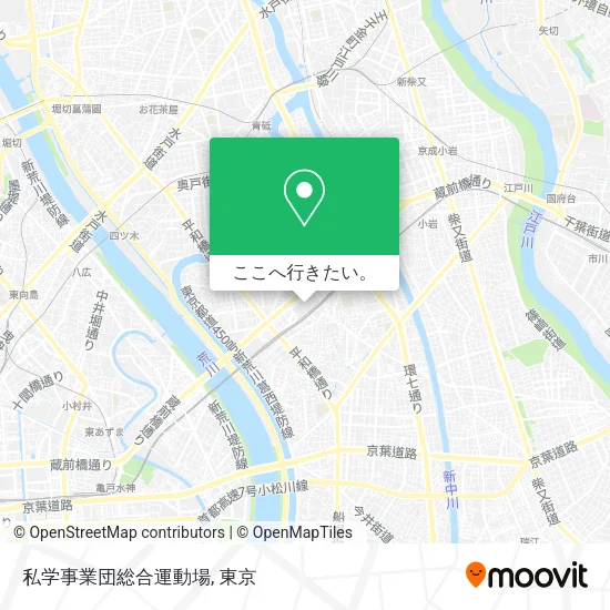 私学事業団総合運動場地図