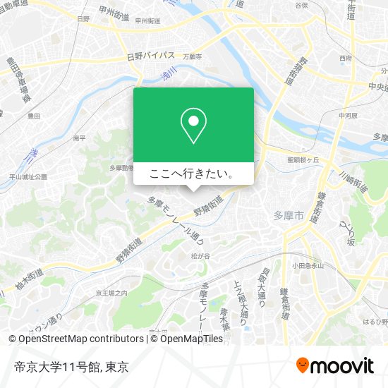 帝京大学11号館地図