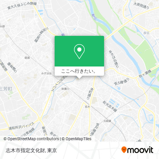 志木市指定文化財地図