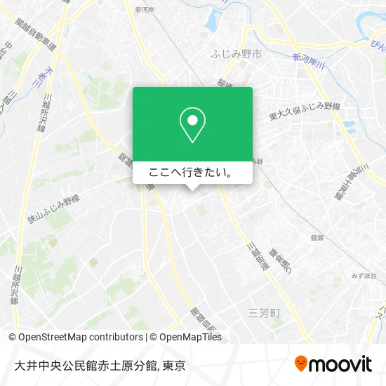 大井中央公民館赤土原分館地図