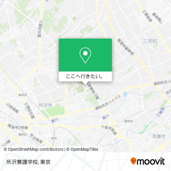 所沢養護学校地図