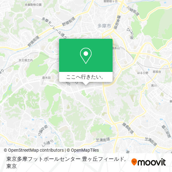 東京多摩フットボールセンター 豊ヶ丘フィールド地図