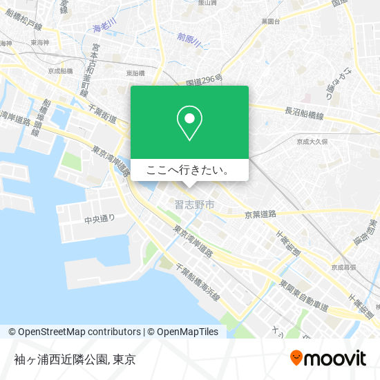 袖ヶ浦西近隣公園地図