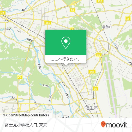 富士見小学校入口地図