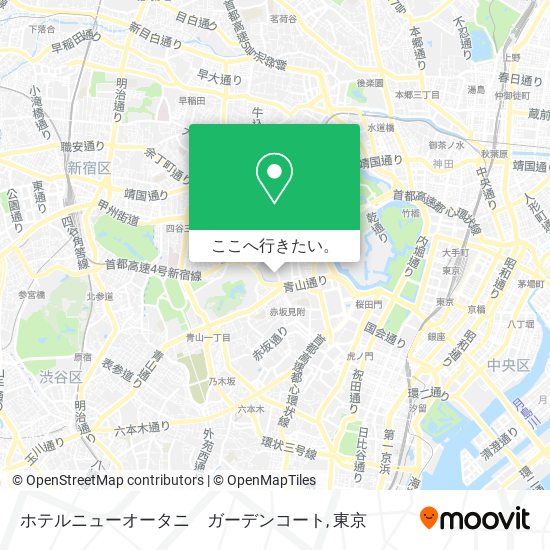 ホテルニューオータニ　ガーデンコート地図