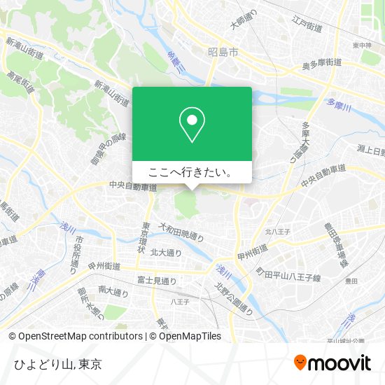 ひよどり山地図