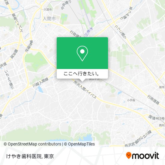 けやき歯科医院地図