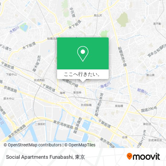 Social Apartments Funabashi地図