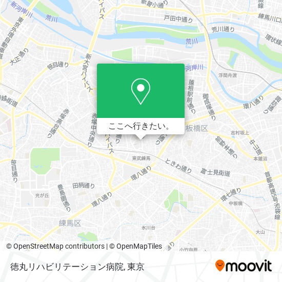 徳丸リハビリテーション病院地図