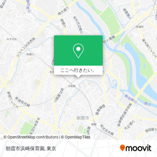 朝霞市浜崎保育園地図